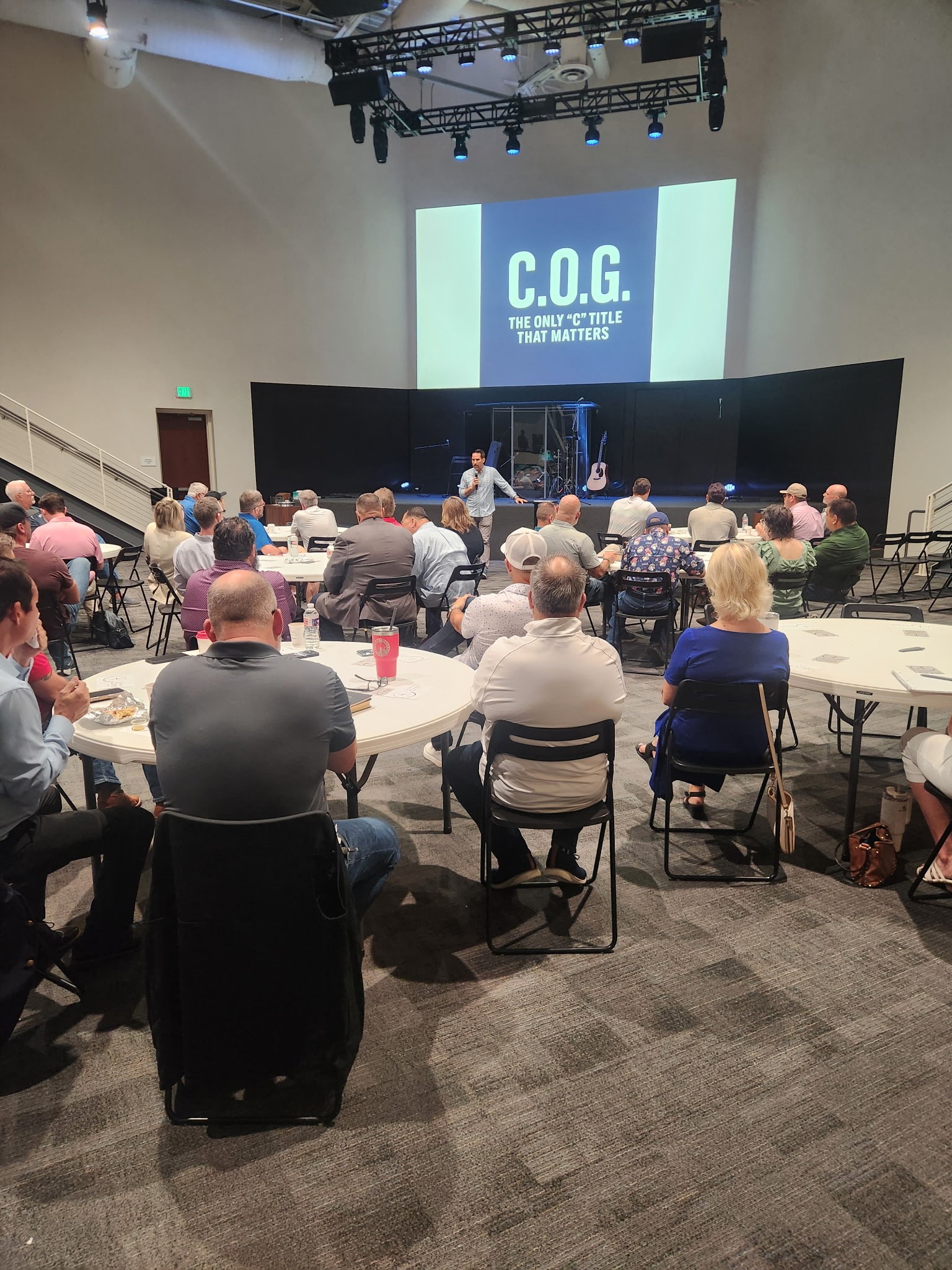 Kevin Goodnight speaking to a leadership audience